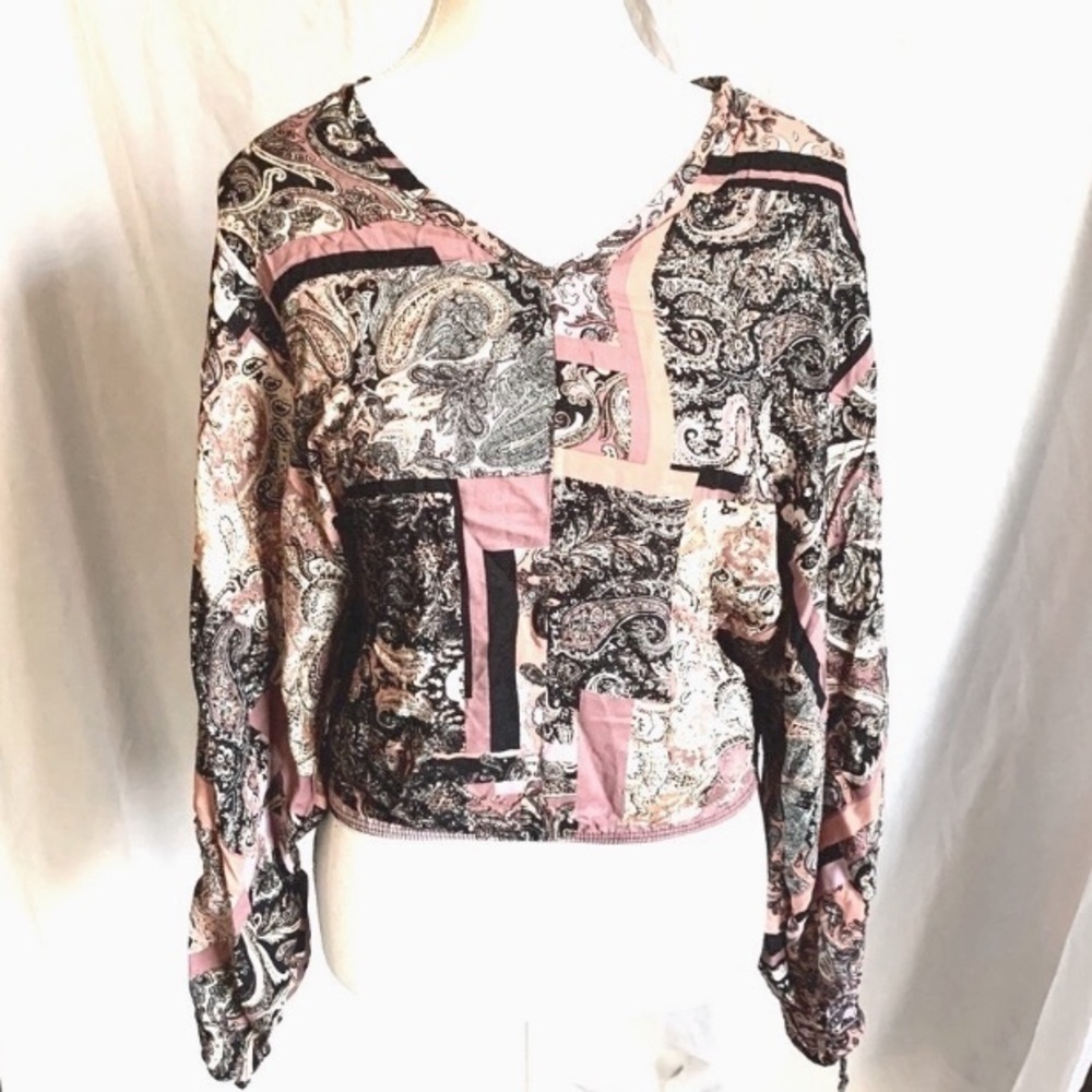 Chic Whisper‎ Blouse BOHO Y2K Hippie Flowy Whimsy Casual Feminine Versatile 70’s